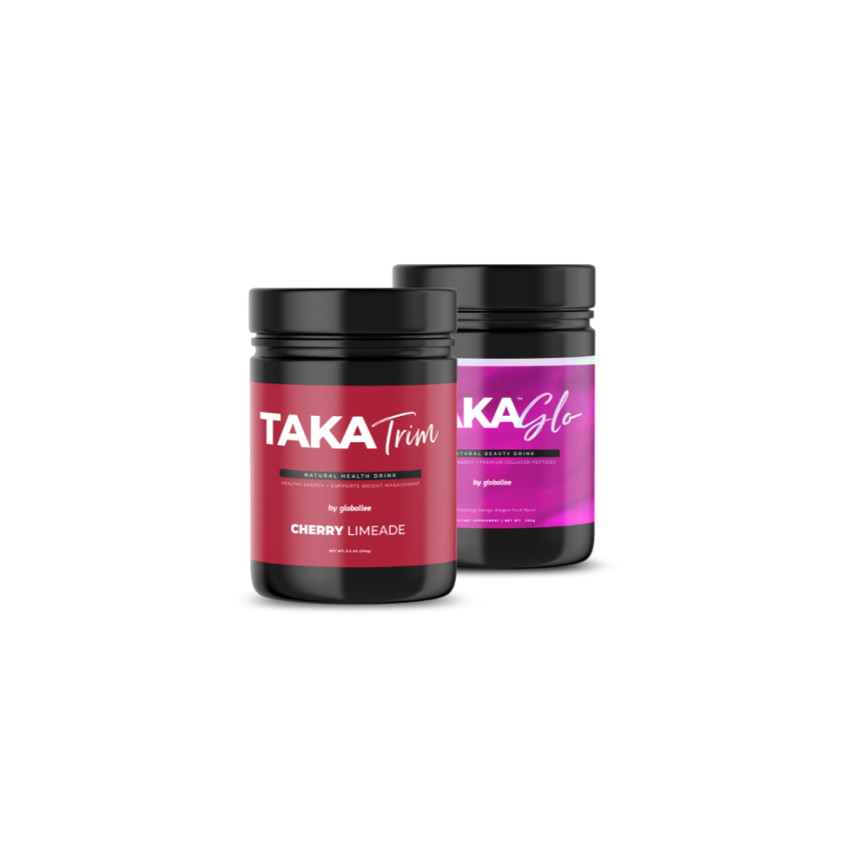 TAKA TRIM COMBO (1 Canister TAKA Trim Cherry Limeade and 1 Canister TAKA Glo Mango Dragonfruit)